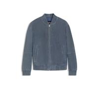 BOSS Regular-Fit Jacke aus Veloursleder - Style H-Muller, 50543213 Blau 58