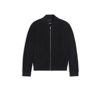 BOSS Regular-Fit Jacke aus Veloursleder - Style H-Muller, 50543213 Dunkelblau 52