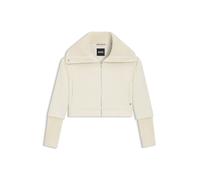 BOSS Regular-Fit Jacke mit Oversize-Revers und Reißverschluss - Style Jafeda1, 50552259 Weiß 46