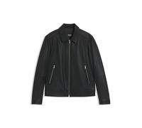 BOSS Regular-Fit Lederjacke mit Reißverschluss - Style H-Mapson4, 50543214 Schwarz 52