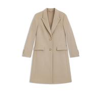 BOSS Regular-Fit Mantel aus Wolle mit steigendem Revers - Style Classin, 50548371 Hellbeige 42