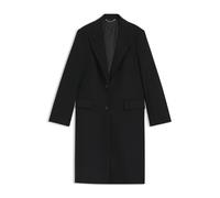 BOSS Regular-Fit Mantel aus Wolle mit steigendem Revers - Style Classin, 50548371 Schwarz 38