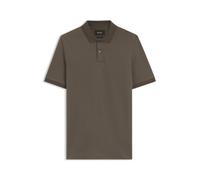 BOSS Regular-Fit Poloshirt aus Baumwolle und Seide mit Jacquard-Struktur - Style L-Perry 141, 50565893 Braun XXXL