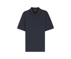 BOSS Regular-Fit Poloshirt aus wabenstrukturiertem Baumwoll-Piqué - Style Phoenix, 50560227 Dunkelblau L