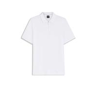 BOSS Regular-Fit Poloshirt mit Zip - Style C-Pei 90, 50564941 Weiß XL