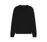 BOSS Pullover aus nachhaltigerer Wolle mit Logo-Stickerei - Style Botto-L, 50476364 Schwarz XL