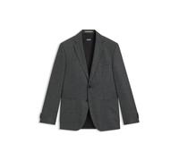 BOSS Regular-Fit Sakko aus gemusterter Schurwolle - Style H-Janson-FL-253, 50551560 Silber 52