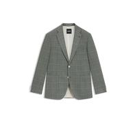 BOSS Regular-Fit Sakko aus kariertem Woll-Mix - Style H-Janson-FL-253, 50545870 Grün 58