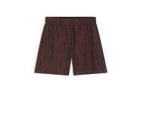 BOSS Regular-Fit Shorts aus Canvas mit Tunnelzugbund - Style Tomica, 50568332 Dunkelbraun 34