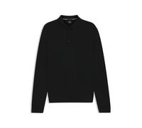 BOSS Regular-Fit Strick-Poloshirt aus Schurwolle - Style Lancione, 50476355 Schwarz L