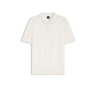 BOSS Regular-Fit Strick-Poloshirt aus strukturiertem Gewebe - Style H-Lurazio, 50565506 Natur L