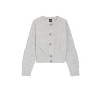 BOSS Regular-Fit Strickjacke mit Lochmuster - Style C_Fernard, 50554605 Hellgrau M