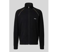 BOSS Regular Fit Sweatjacke aus Baumwoll-Mix Modell 'MIX&MATCH JACKET Z' in Black, Größe L