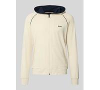 BOSS Regular Fit Sweatshirt aus Baumwoll-Mix in Offwhite, Größe S