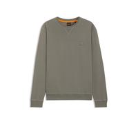 BOSS Regular-Fit Sweatshirt aus Baumwoll-Terry mit Logo-Aufnäher - Style Westart, 50509323 Grau XXXL