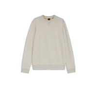 BOSS Regular-Fit Sweatshirt aus Baumwoll-Terry mit Logo-Aufnäher - Style Westart, 50509323 Hellgrau M