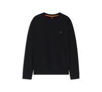 BOSS Regular-Fit Sweatshirt aus Baumwoll-Terry mit Logo-Aufnäher - Style Westart, 50509323 Schwarz XL
