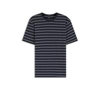 BOSS Regular-Fit T-Shirt aus Baumwoll-Leinen-Mix - Style H-Taut 235, 50559166 Dunkelblau XXXL