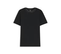 BOSS Regular-Fit T-Shirt aus strukturierter Baumwolle mit Tipping-Details - Style H-Thompson 81, 50565742 Schwarz S