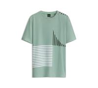 BOSS Regular-Fit T-Shirt - Style Tee Striped C1, 50576647 Hellgrün XXXL