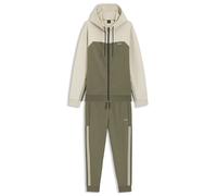 BOSS Regular-Fit Trainingsanzug aus Stretch-Baumwolle - Style SW_Colorblock HD TT, 50565904 Weiß / Grün XXL