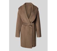 BOSS Regular Fit Wollmantel mit Schalkragen Modell 'CARIBY' in Mud Melange, Größe 42