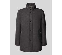 BOSS Regular Fit Wollmantel mit verstaubarer Kapuze Modell 'CAMRON' in Hellgrau, Größe 52