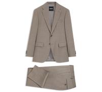BOSS Regular-Fit Zweiteiler aus melierter Stretch-Schurwolle - Style H-Jeckson-2Pcs-263, 50567234 Beige 54