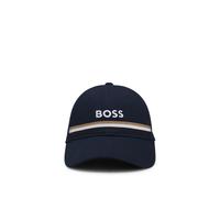 BOSS Reitsport-Cap aus Baumwolle mit Logo-Stickerei - Style CAP TAPE PINE GROVE, B7U1602 Dunkelblau 55