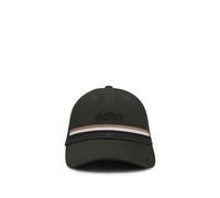 BOSS Reitsport-Cap aus Baumwolle mit Logo-Stickerei - Style CAP TAPE PINE GROVE, B7U1602 Dunkelgrün 55