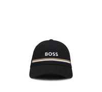 BOSS Reitsport-Cap aus Baumwolle mit Logo-Stickerei - Style CAP TAPE PINE GROVE, B7U1602 Schwarz 55