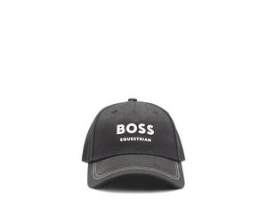 BOSS Reitsport-Cap mit fünf Bahnen und Logo-Details - Style CLASSIC CAP WHITE, B1U1601 Schwarz ONESI