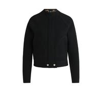 BOSS Reitsport-Cardigan mit verdecktem Verschluss - Style DARLA KNITWEAR CARDIGAN, B5W1001 Schwarz XXS