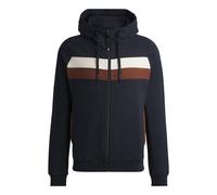 BOSS Reitsport-Hoodie aus italienischer Stretch-Baumwolle mit Reißverschluss - Style RIVER ZIP HOODIE SKY CAPTAIN, B6M1201 Dunkelblau XXL