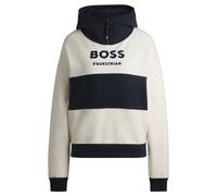 BOSS Reitsport-Hoodie aus italienischer Stretch-Baumwolle - Style FAYE HOODIE SIGNATURE, B6W1203 Gemustert M