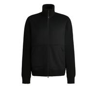 BOSS Reitsport-Jacke aus Veloursleder-Imitat mit Strickbündchen - Style TAYLOR ALCANTARA BOMBER, B6M1404 Schwarz XL