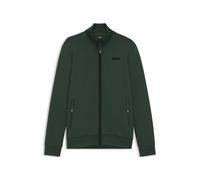 BOSS Reitsport-Jacke mit Reißverschluss und Signature-Streifen-Details - Style SAMMY FUNCTIONAL CARDIGAN, B7M1202 Dunkelgrün M
