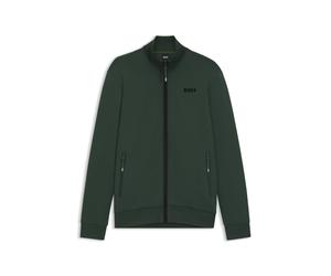 BOSS Reitsport-Jacke mit Reißverschluss und Signature-Streifen-Details - Style SAMMY FUNCTIONAL CARDIGAN, B7M1202 Dunkelgrün XS