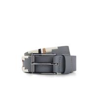 BOSS Reitsport-Pologürtel mit gesticktem Muster - Style POLO BELT SIGNATURE, B4G2201 Grau 75