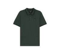 BOSS Reitsport-Polohemd aus Stretch-Baumwolle mit Logo-Aufnäher - Style PAUL POLO PATCH PINE GROVE, B7M0602 Dunkelgrün M