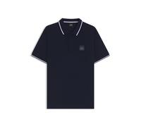 BOSS Reitsport-Polohemd aus Stretch-Baumwolle mit Logo-Aufnäher - Style PAUL POLO PATCH PINE GROVE, B7M0602 Dunkelblau S