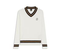 BOSS Reitsport-Pullover aus Baumwolle mit Zopfmuster - Style JAN KNITWEAR JUMPER CABLE, B7M1003 Weiß M