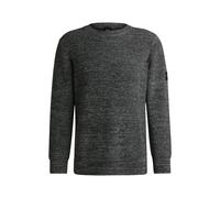 BOSS Reitsport-Pullover aus meliertem Strick - Style RAYN JUMPER KNITWEAR DARK, B6M1002 Grau M