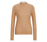 BOSS Reitsport-Pullover aus softem Strick mit zweifarbigem Effekt - Style MAY SOFTKNIT TURTLENECK, B4W1002 Beige L