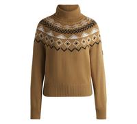BOSS Reitsport-Rollkragenpullover mit Strickmuster - Style ANUK KNITWEAR JUMPER, B6W1009 Beige XXS
