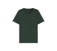 BOSS Reitsport-T-Shirt aus Stretch-Baumwolle mit Logo-Patch - Style PIERCE PATCH BLACK, B7M0601 Dunkelgrün XL