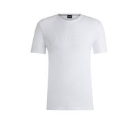 BOSS Reitsport-T-Shirt aus Stretch-Baumwolle mit Logo-Stickerei - Style PIERCE T - SHIRT, B5M0601 Weiß XXL