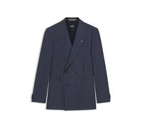 BOSS Relaxed-Fit Blazer aus fein gemusterter Schurwolle - Style C-Callum-DB-Peak-254, 50564084 Dunkelblau 44