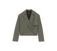 BOSS Relaxed-Fit Blazer aus japanischem Krepp - Style Jenchi, 50564477 Dunkelgrün 42