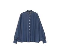 BOSS Relaxed-Fit Bluse in Denim-Optik mit Kimonoärmeln - Style C_Betta, 50559053 Blau 34